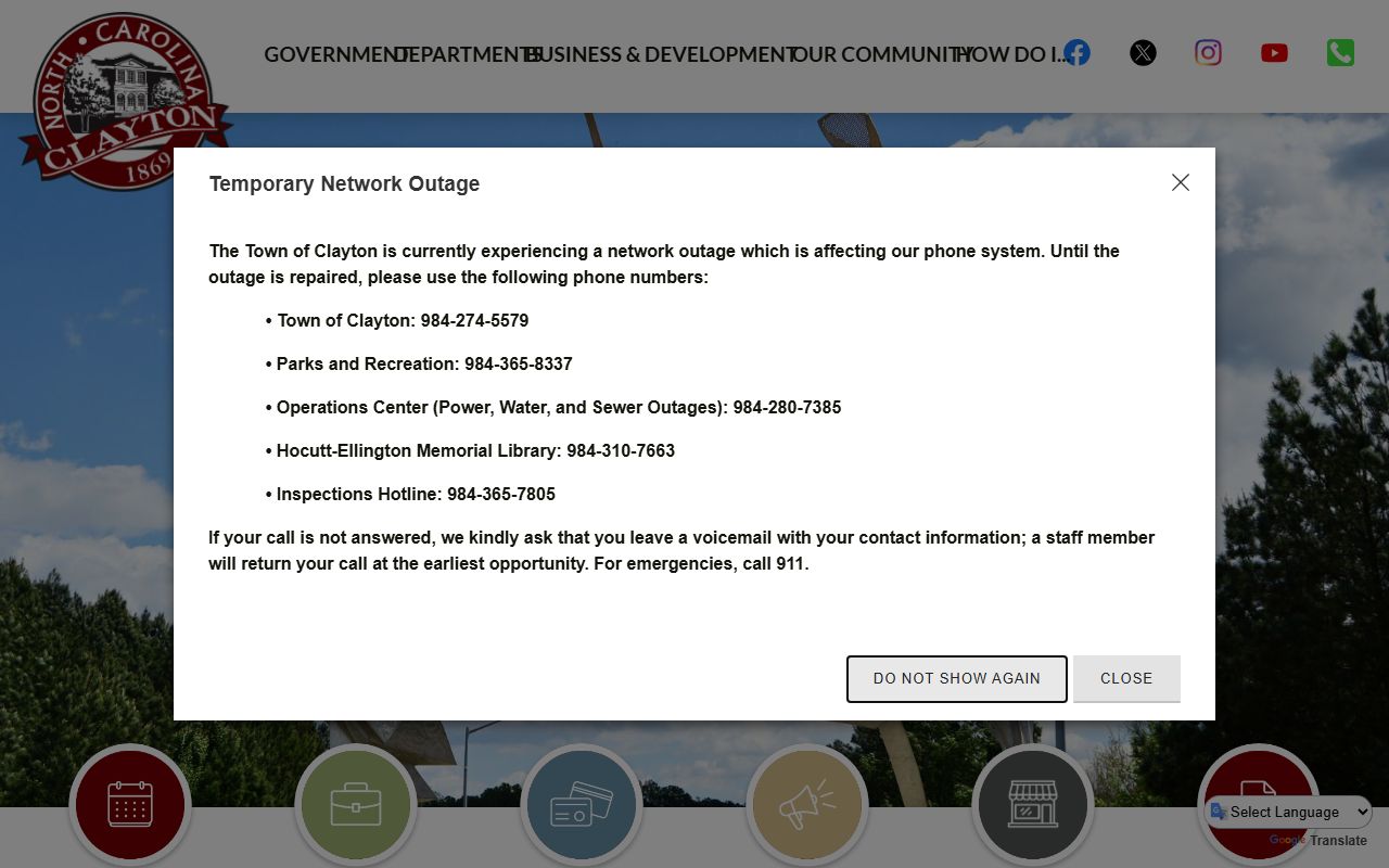 Clayton people search Town of Clayton website