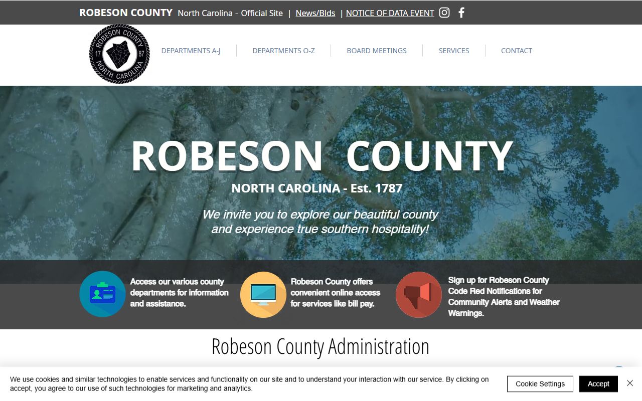 Fairmont people search Robeson County government website