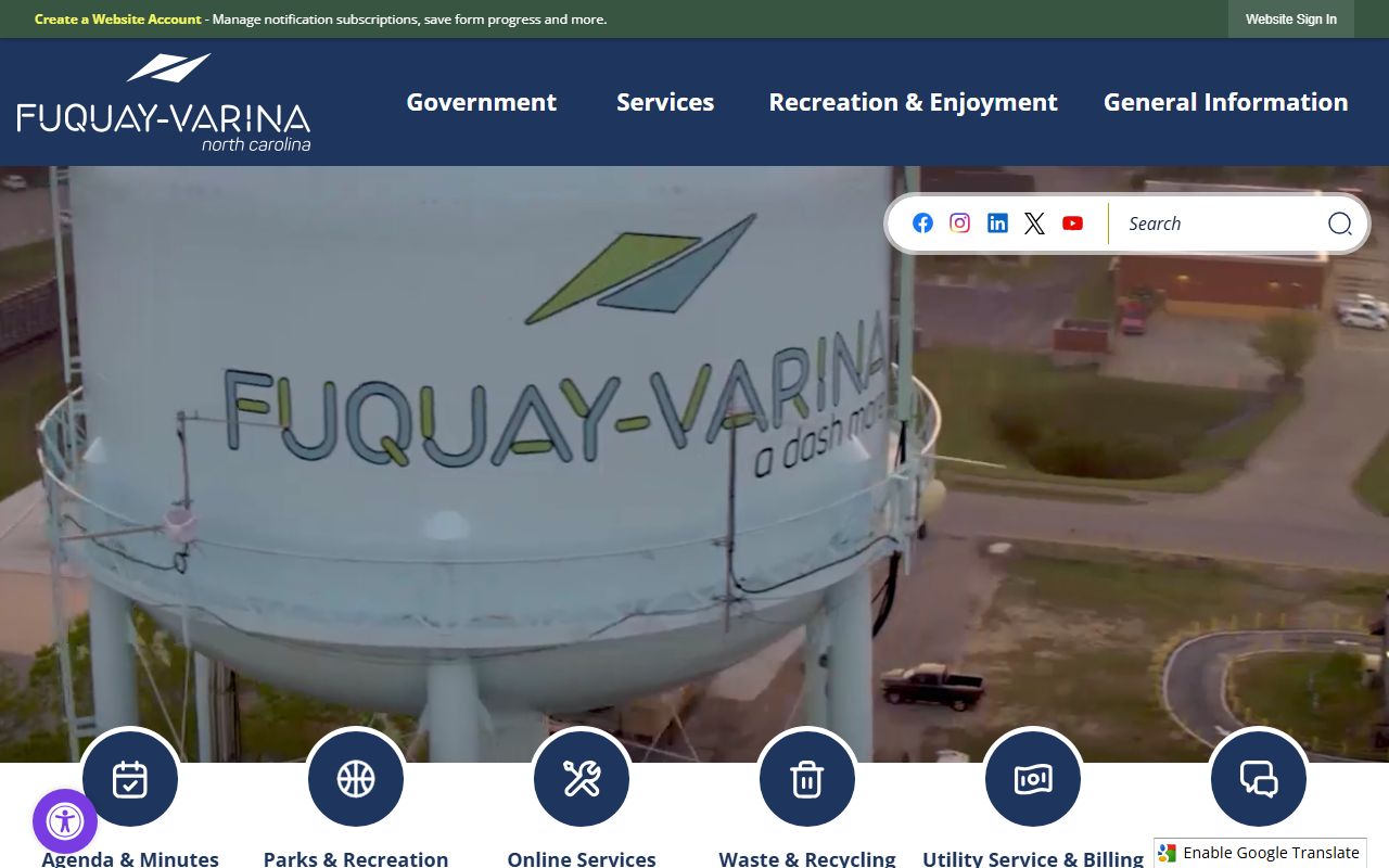 Town of Fuquay-Varina official government website