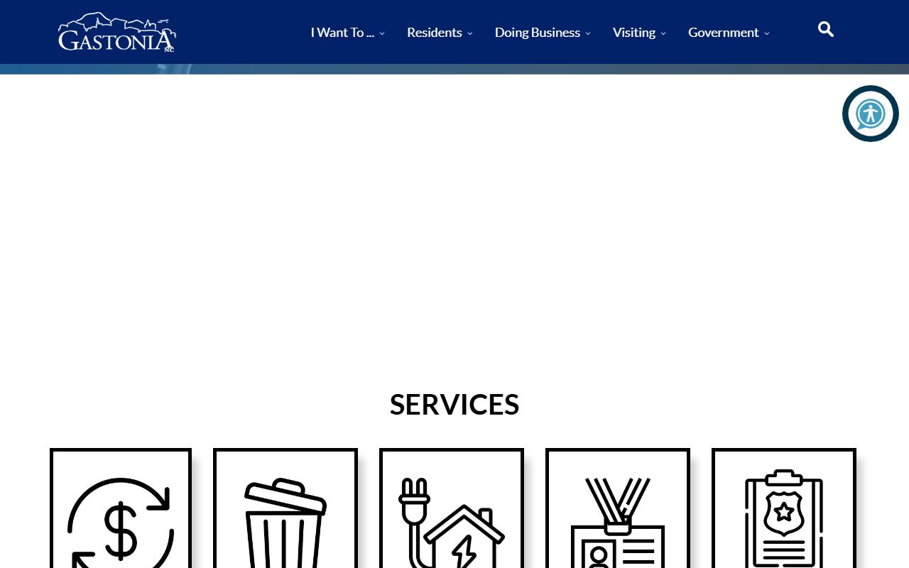 City of Gastonia government website for public records and city services