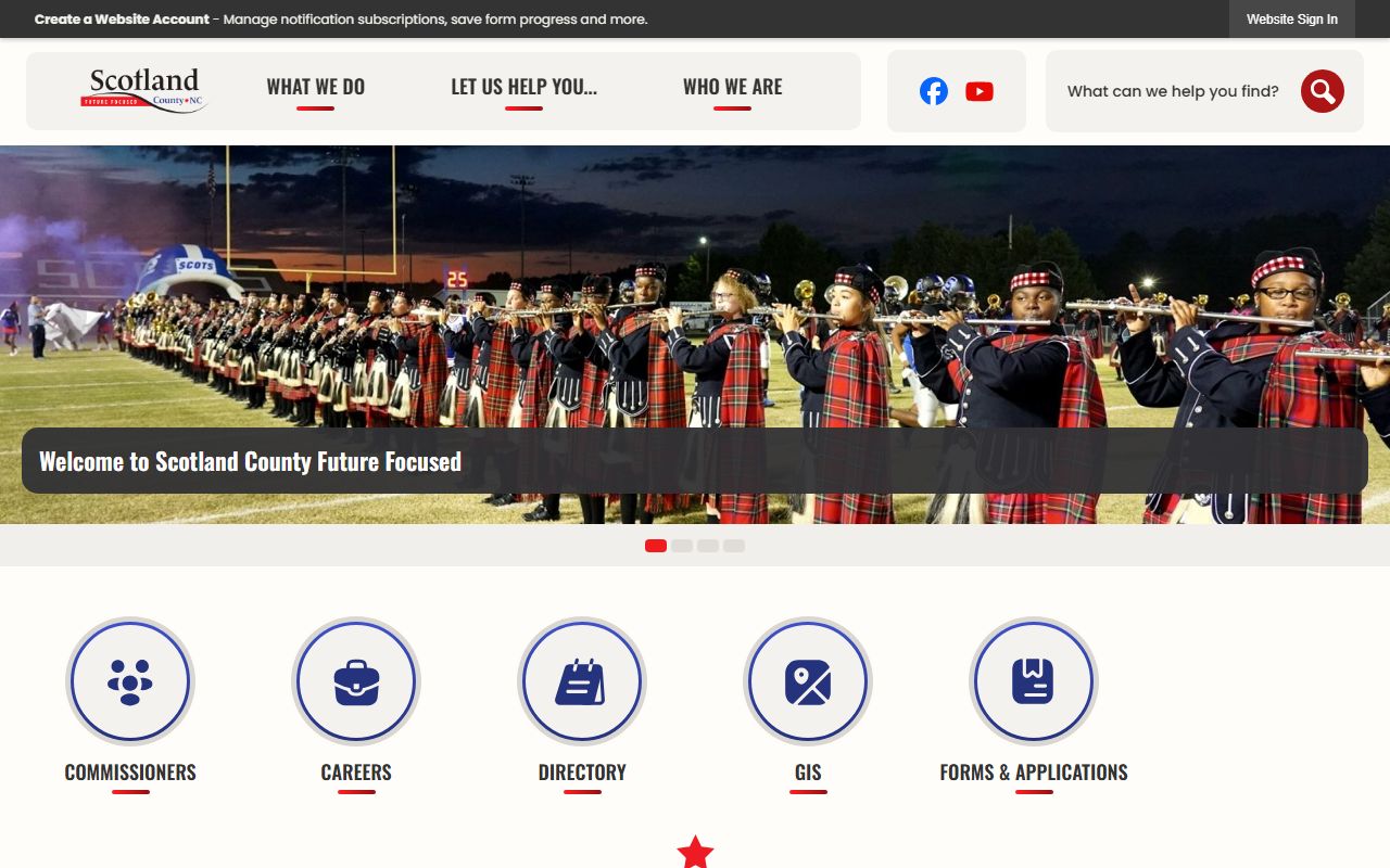Laurinburg people search Scotland County government website