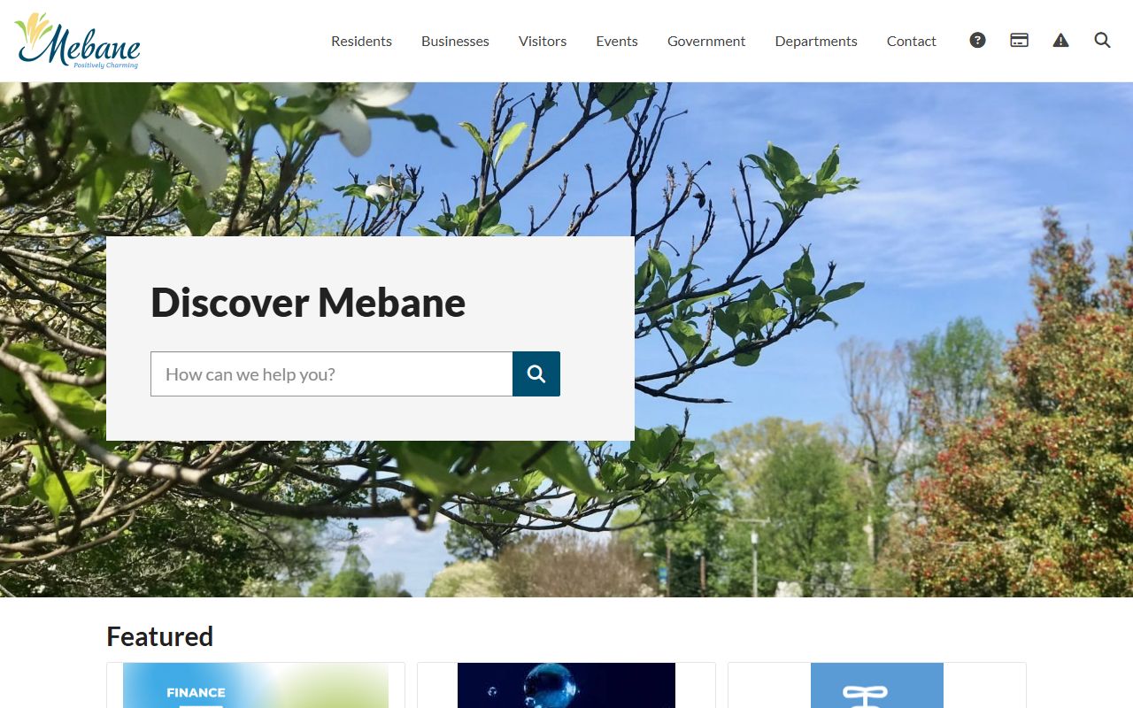 Mebane people search City of Mebane website