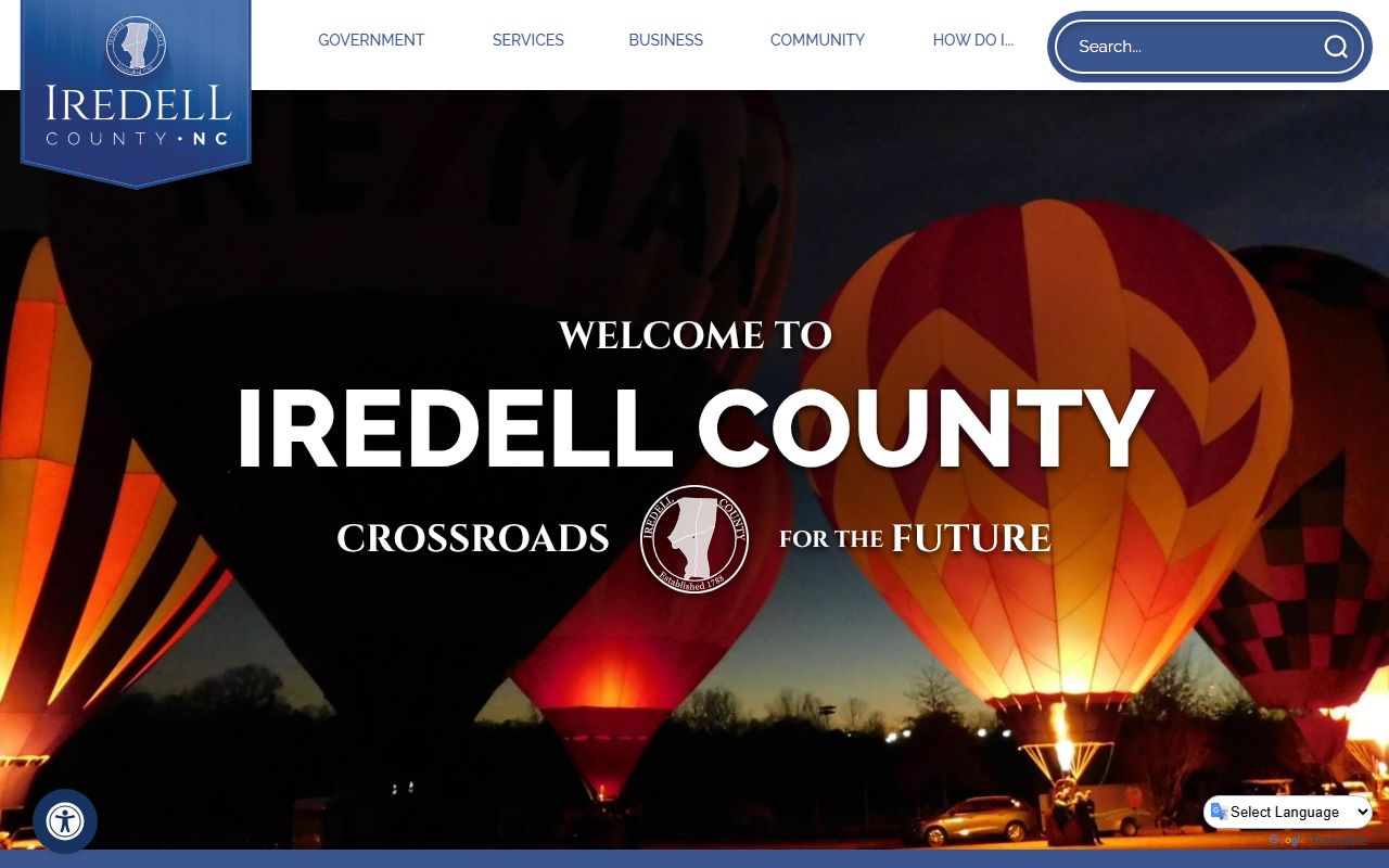 Iredell County government website for Mooresville area public records