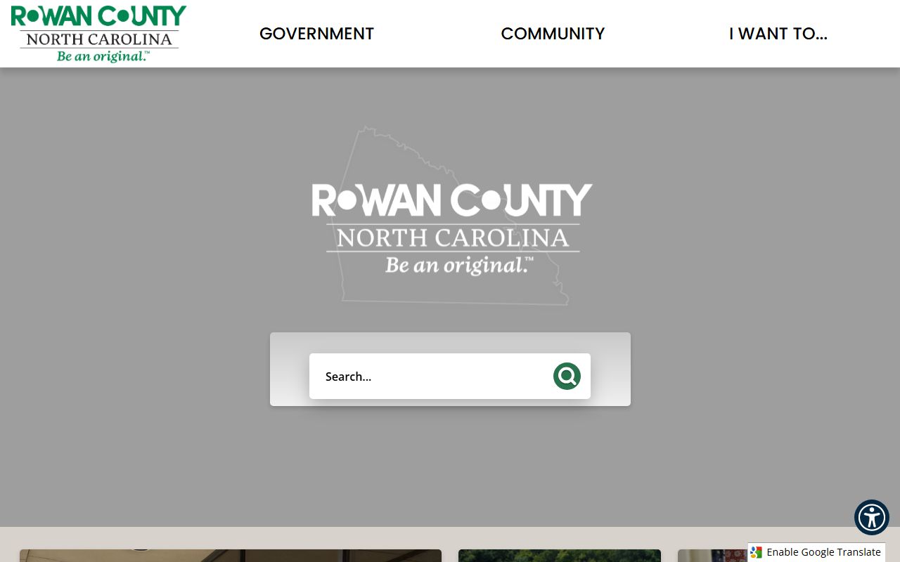 Rowan County Government website for Salisbury property records and people search