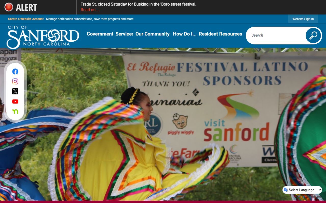 City of Sanford website for public records and people search