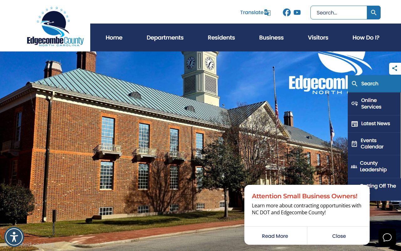 Tarboro people search Edgecombe County government website