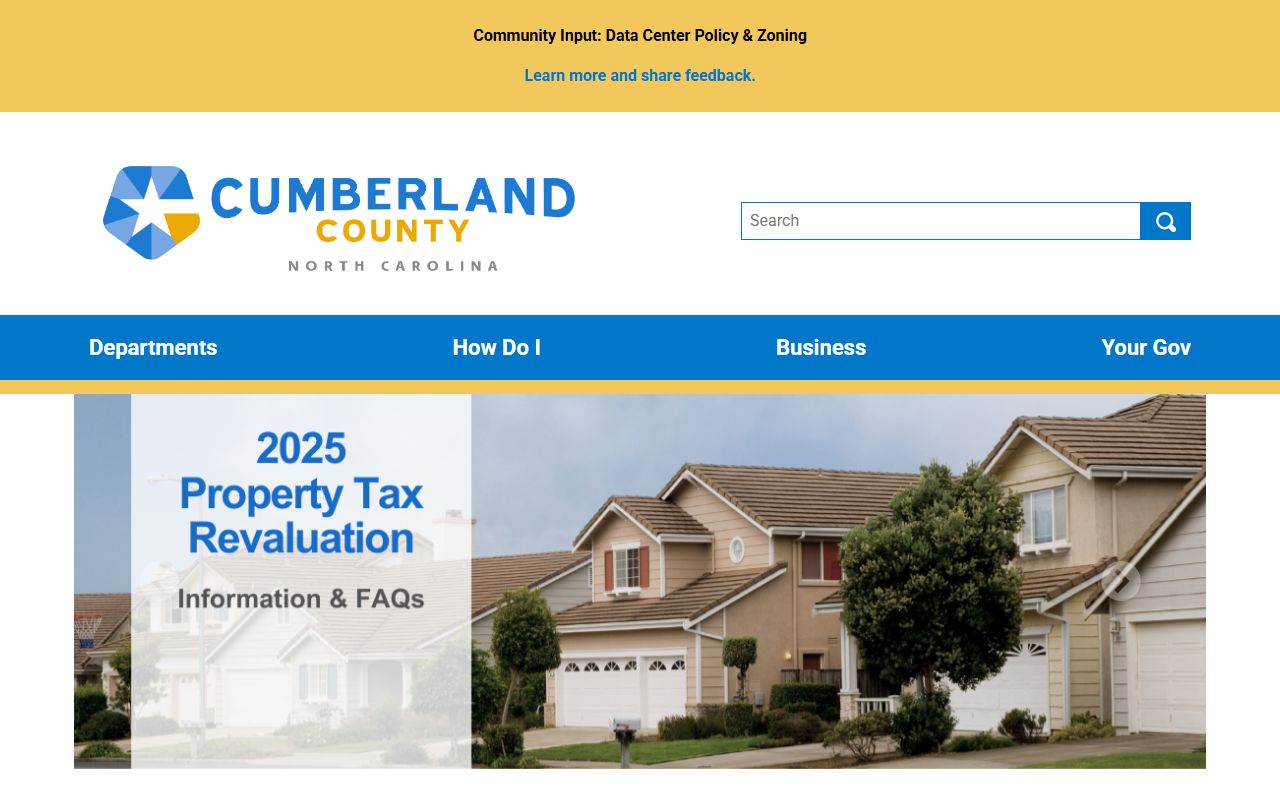Cumberland County government portal for property and tax records
