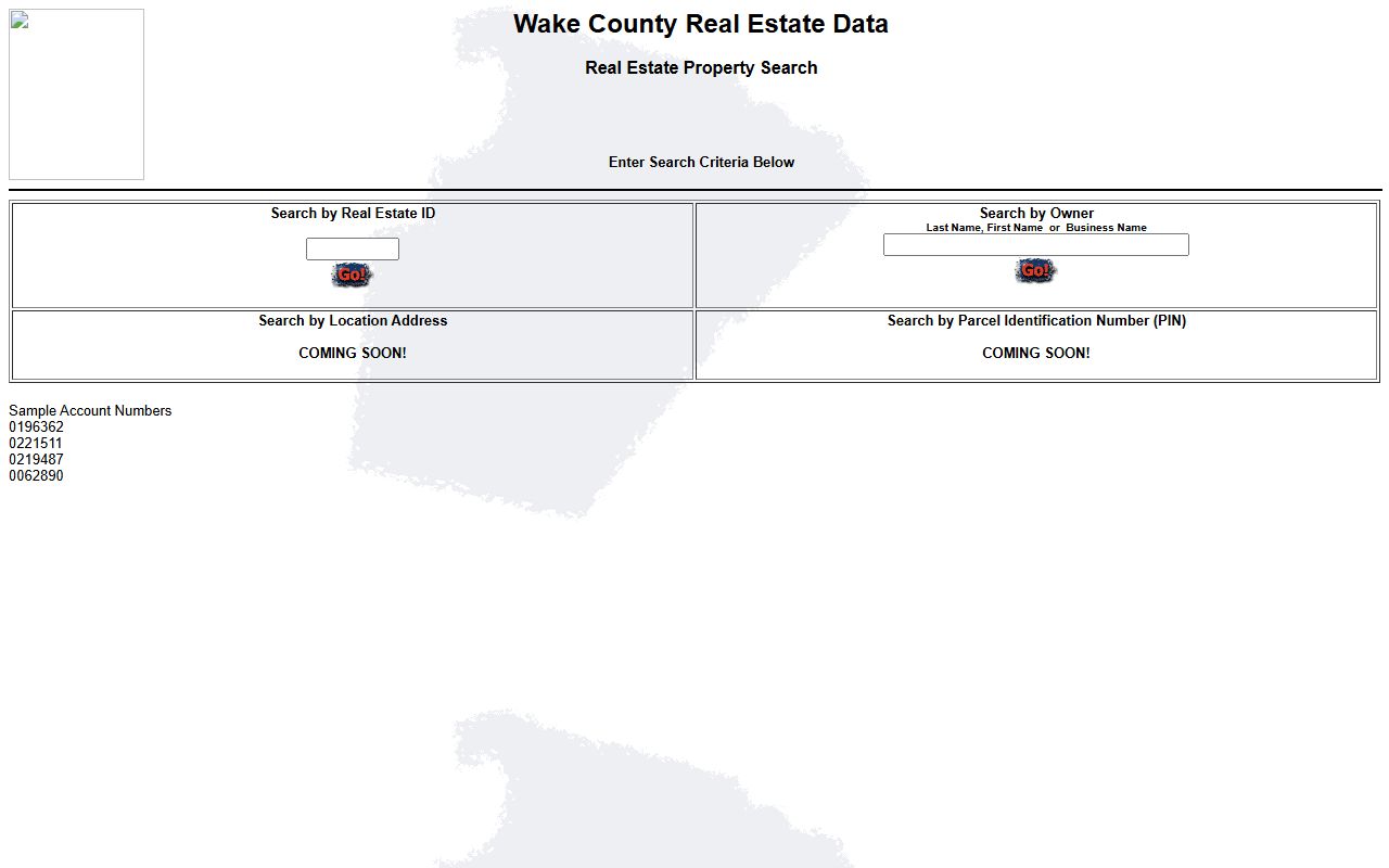 Wake County Real Estate Portal for people search and property records