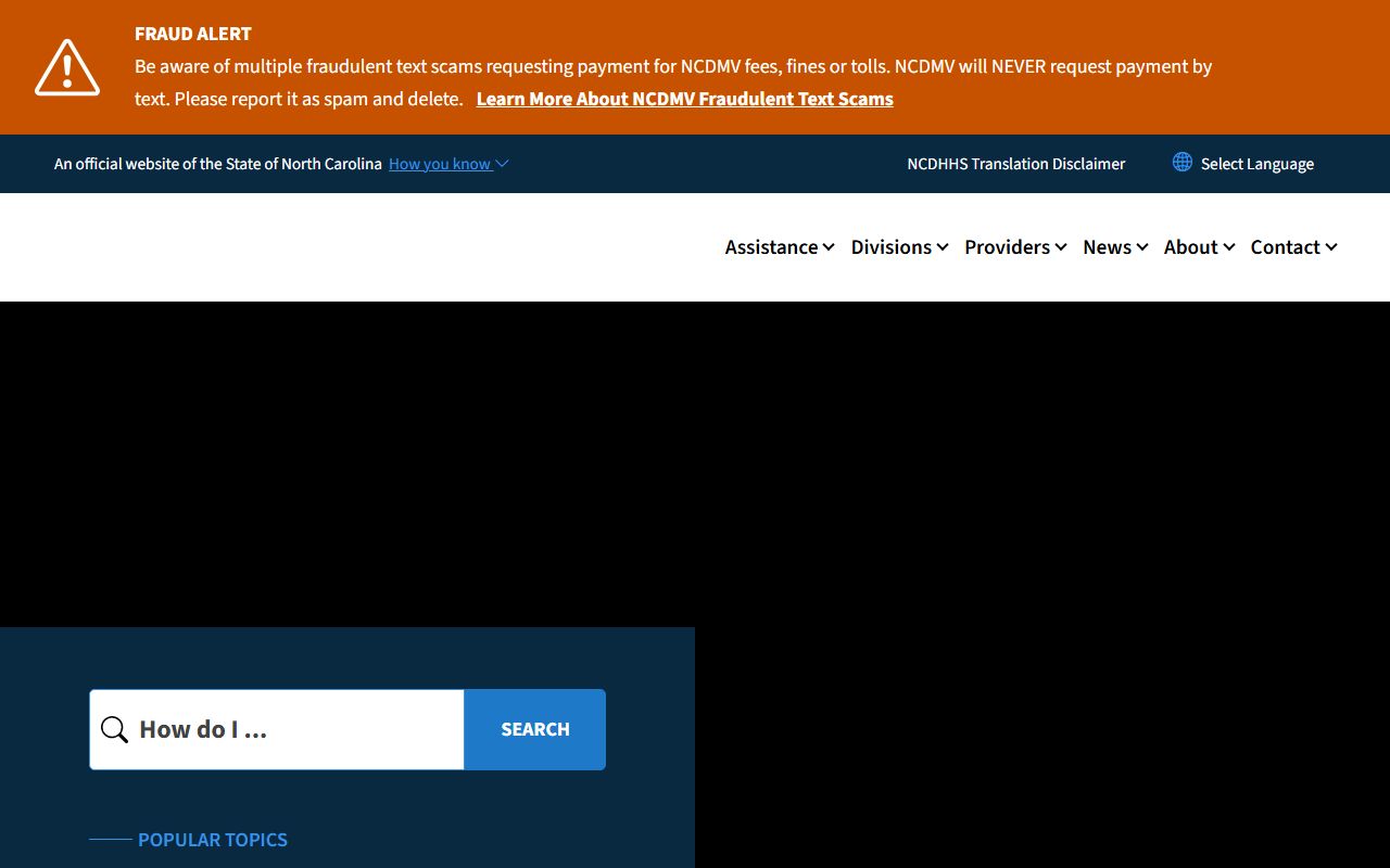 North Carolina DHHS for people search related health records