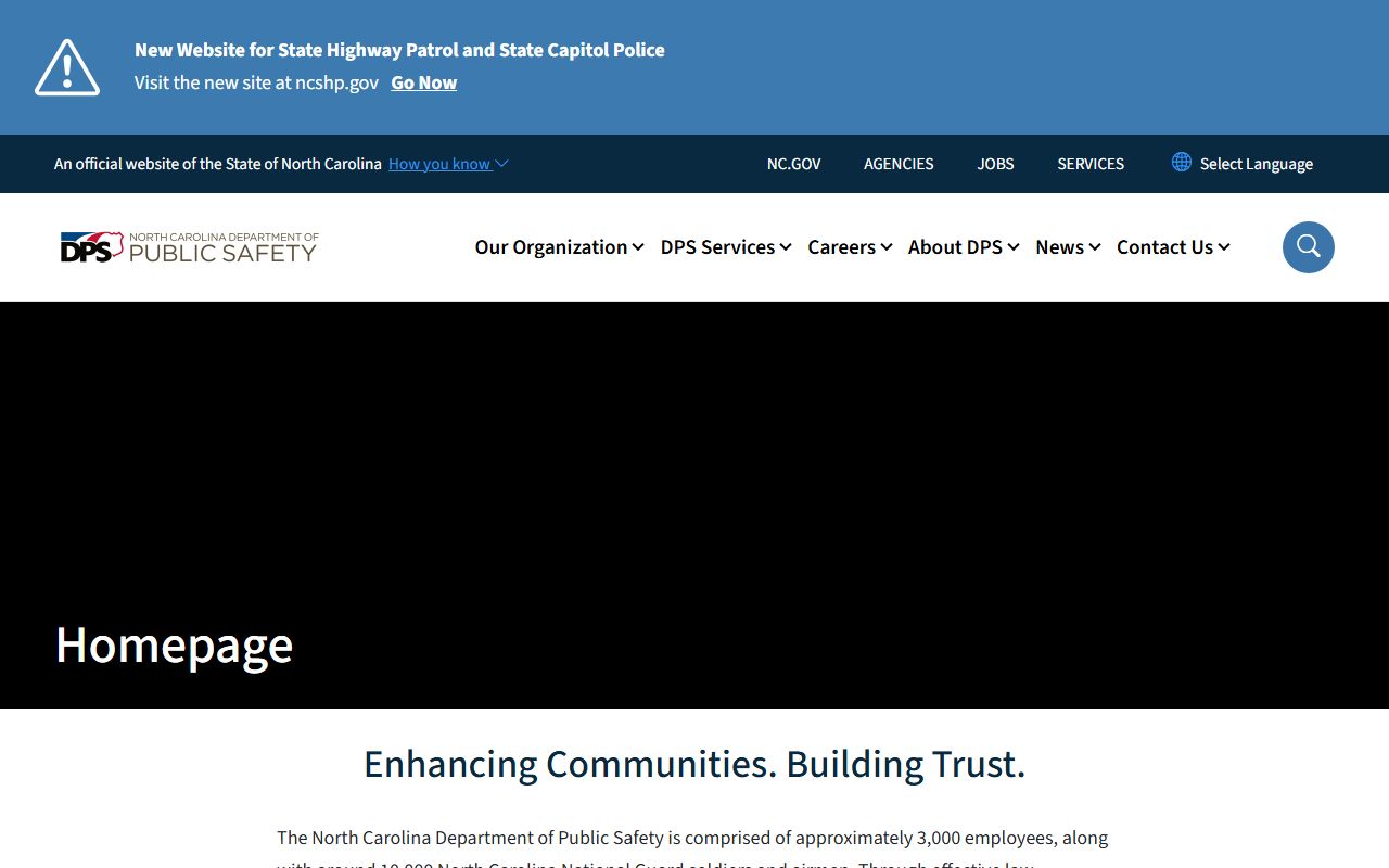 North Carolina Department of Public Safety people search portal